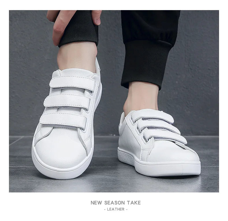New autumn white shoes Fashion non slip board shoes Outdoor skateboarding loafers comfortable Shoe Flat Male Sneakers Tenis Para