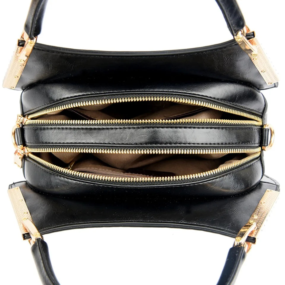 Women Brand Luxury Handbags Women Bags Designer Hobos Two Layers Sac - SalmanStore 