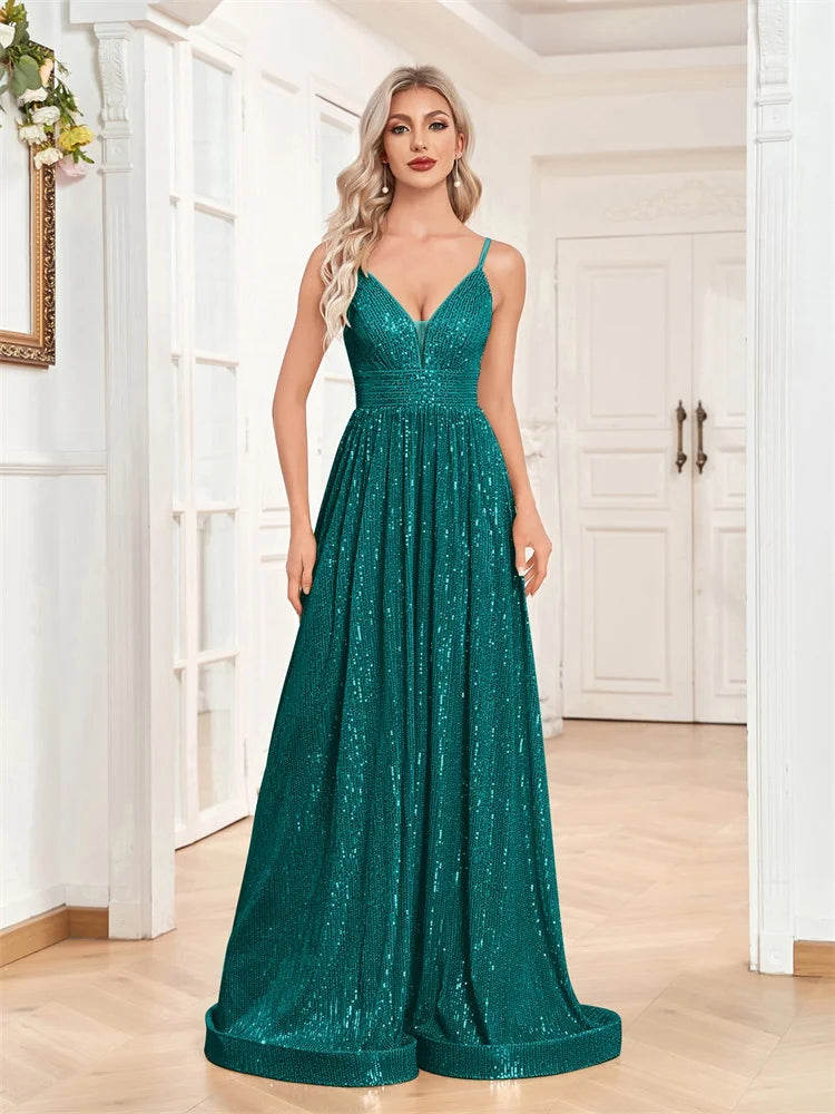 LucyInLove Elegant Slit Mermaid Evening Dress 2025 - Long Formal Gown - JStorehub 