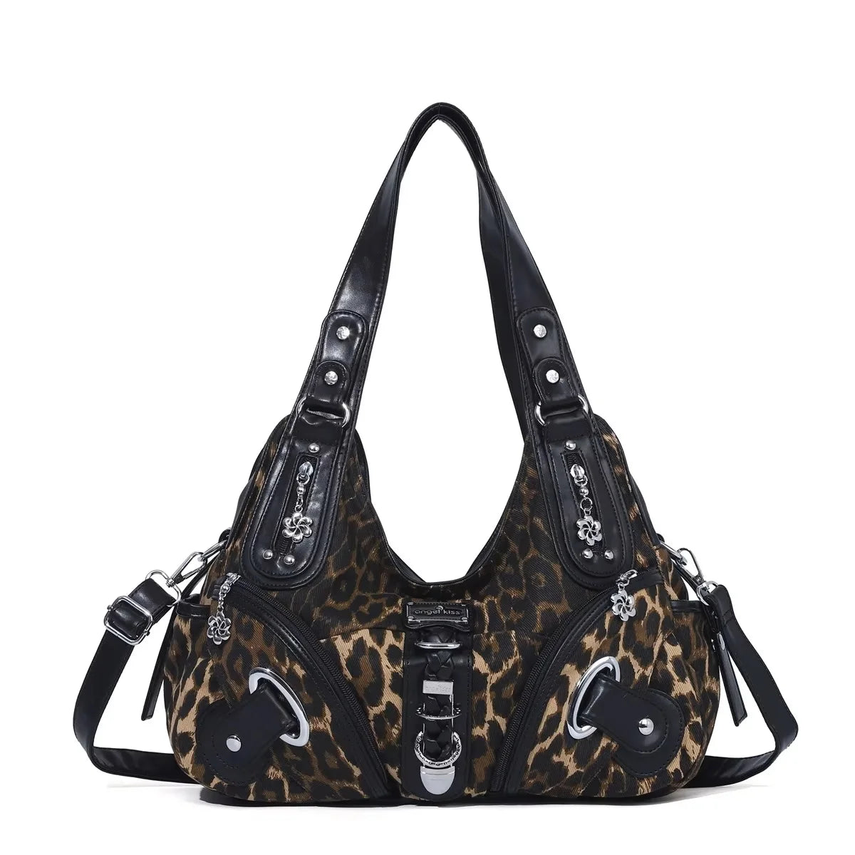 Vingtae Women Handbags Leopard Bag Top-handle Handbag Fashion - SalmanStore 