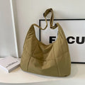 Trendy Women's Soft Cloth Shoulder Bag - Solid Color Y2K Casual Big Crossbody Bag 2026