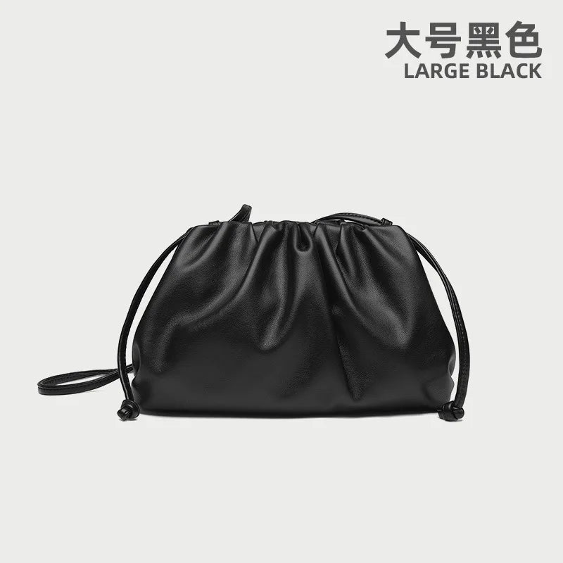 Luxury Soft PU Leather Shoulder Bag for Women - Small Crossbody Messenger Bag