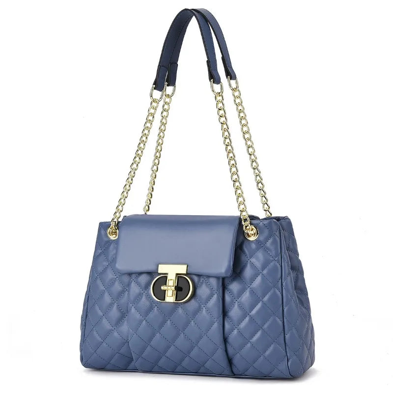 Luxury Brand Designer Women Fashionable Handbag with Diamond Grid - SalmanStore 