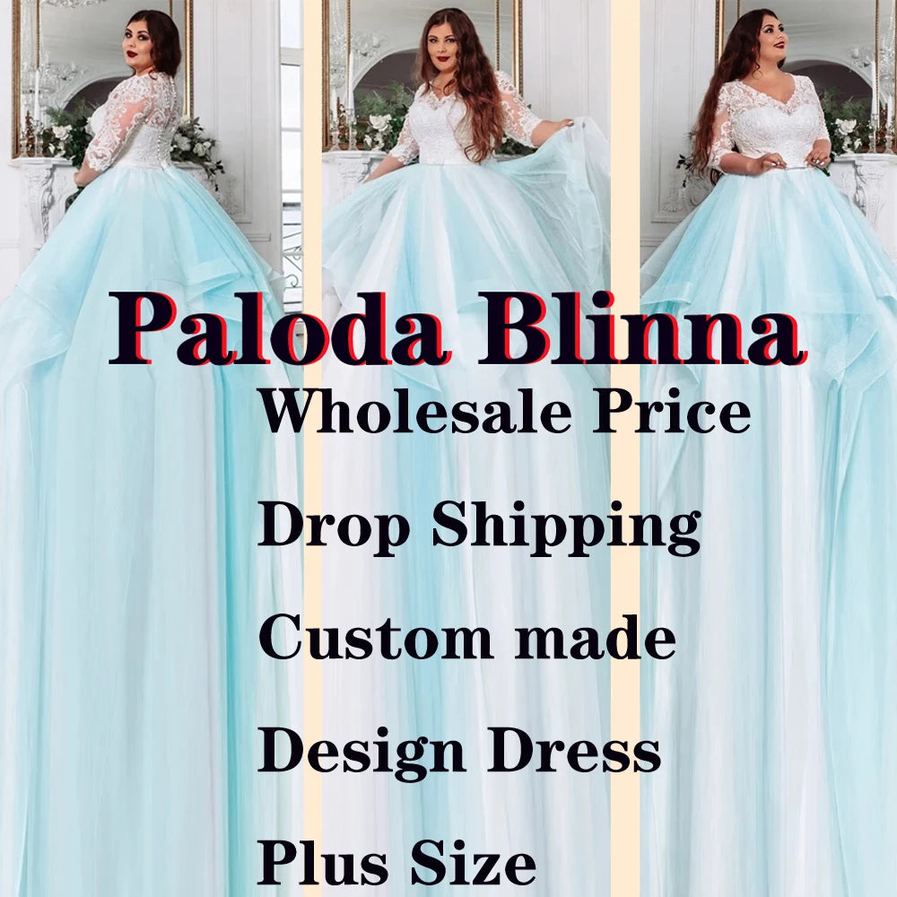 Spaghetti Straps Glitter Wedding Dress - V-Neck Applique Backless Boho Gown - JStorehub 