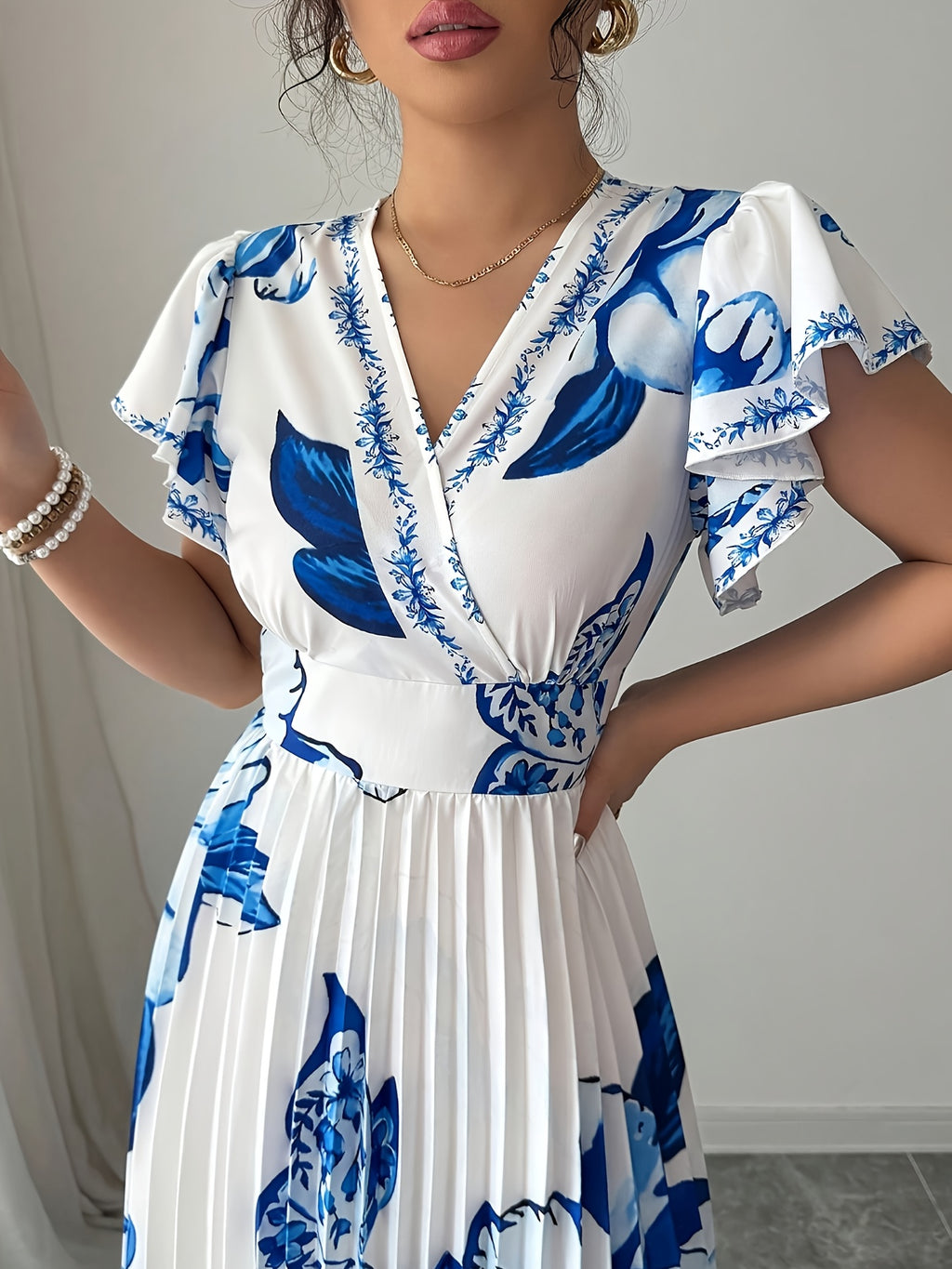 Women Dresses: Elegant Floral Vacation Dress | Salman Store
