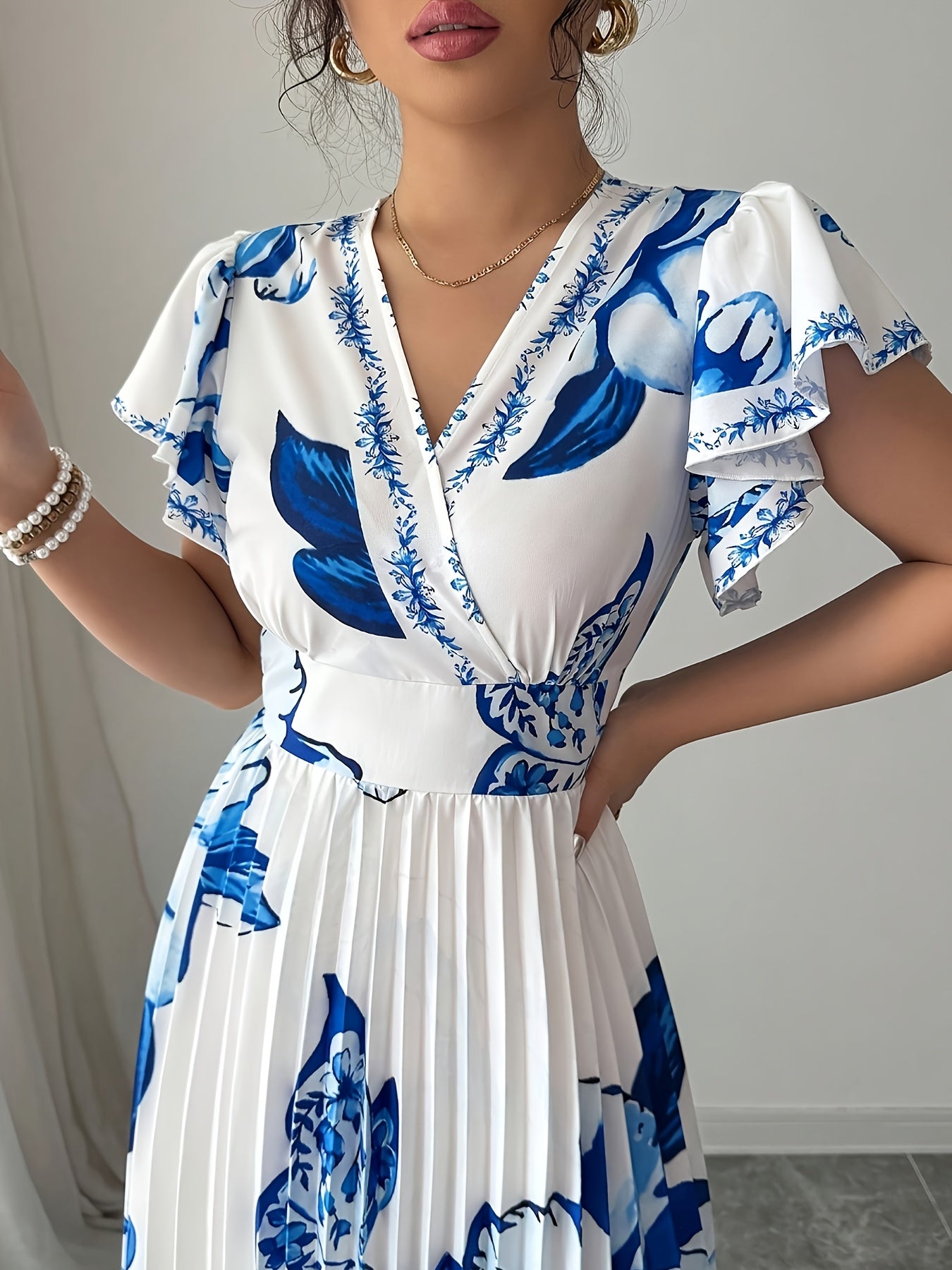 Women Dresses: Elegant Floral Vacation Dress | Salman Store